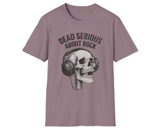 Serious Rock Skull Tee - Gildan Softstyle
