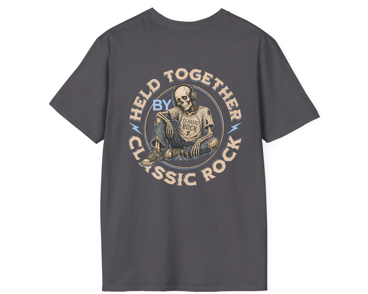 Held Together Classic Rock - Back + Pocket-style Design - Gildan Softstyle