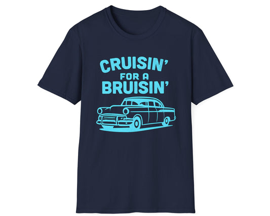 Cruisin' for a Bruisin' Classic Car Tee - Gildan Softstyle