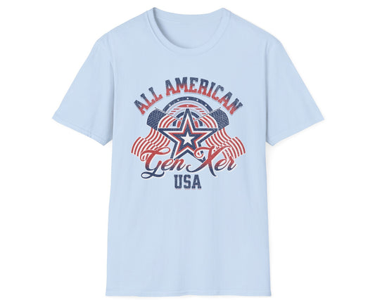 All American Gen Xer Tee - Gildan Softstyle