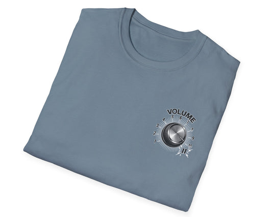 Rock Volume Tee - Back + Pocket-style Design - Gildan Softstyle