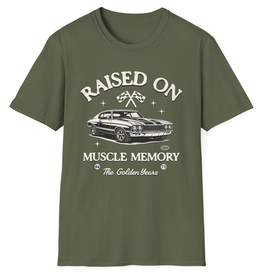 Raised on Muscle Memory Tee - Gildan Softstyle