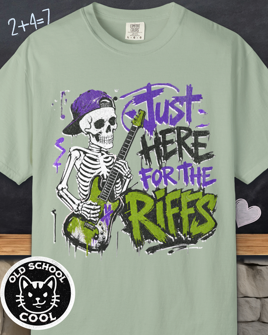 Skeleton Riffs Tee - Front Graphic