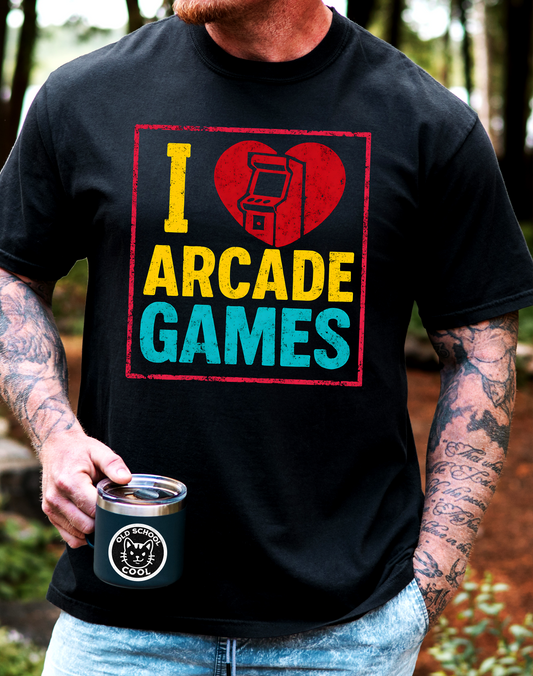 I ❤️ Arcade Games Tee