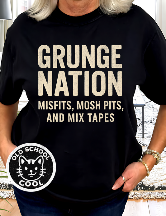 Grunge Nation- Misfits Mosh Pits Mix Tapes T-Shirt