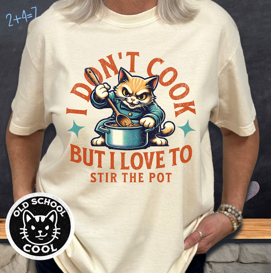 Stir the Pot Cat Tee