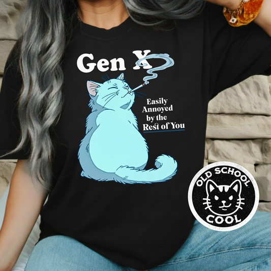 Gen X Easily Annoyed Cat Tee