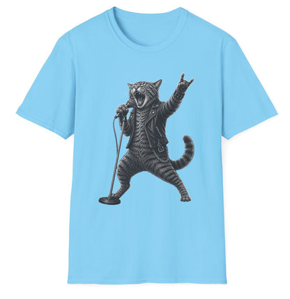 Rock Cat Singer - Gildan Softstyle