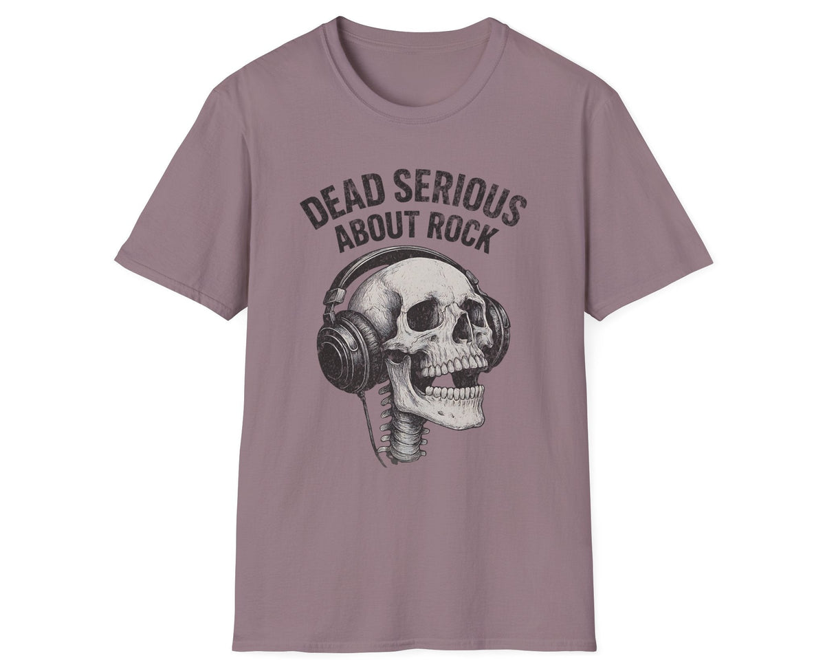 Serious Rock Skull Tee - Gildan Softstyle