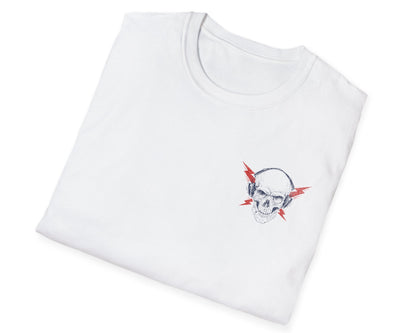 Rock 'N' Roll Rhythm Tee - Full  Back + Pocket-style Design - Gildan Softstyle