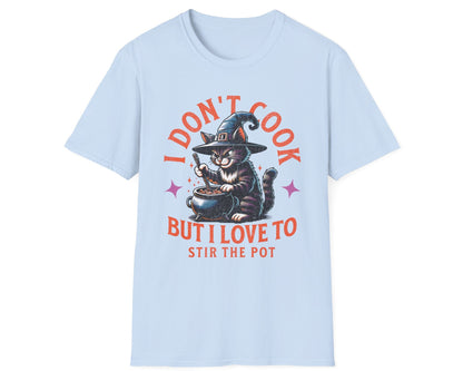 Stir the Pot Cat & Cauldron Tee - Gildan Softstyle
