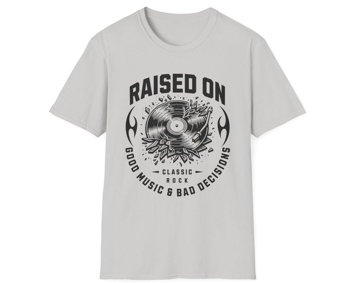 Good Music & Bad Decisions Tee - Front Graphic - Gildan Softstyle