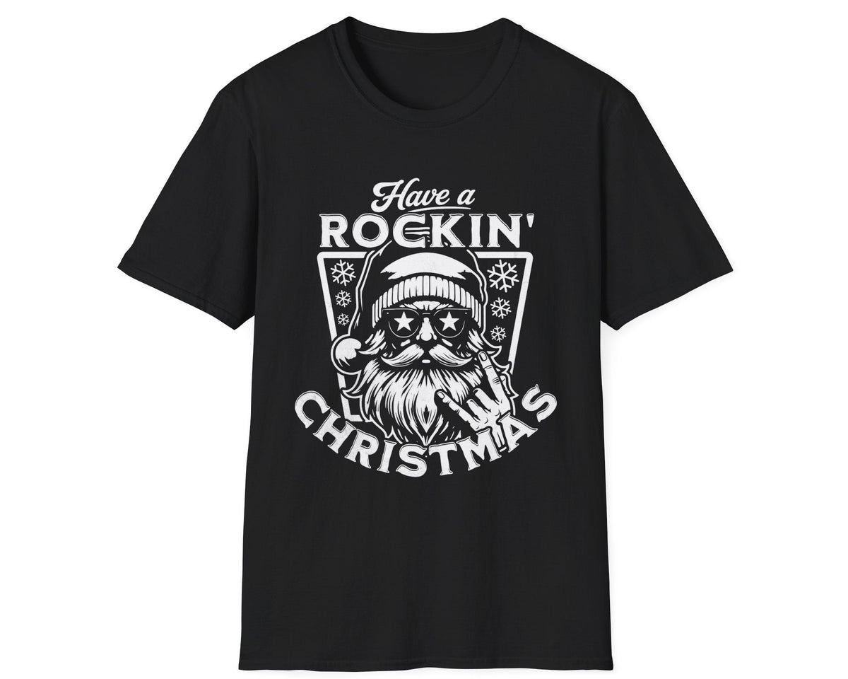 Rockin' Santa Tee - Gildan Softstyle