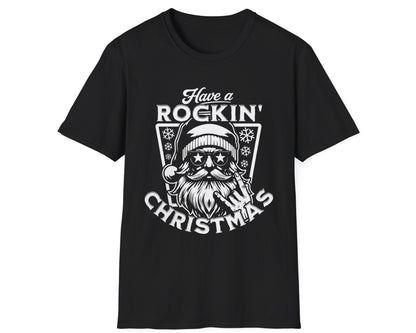 Rockin' Santa Tee - Gildan Softstyle