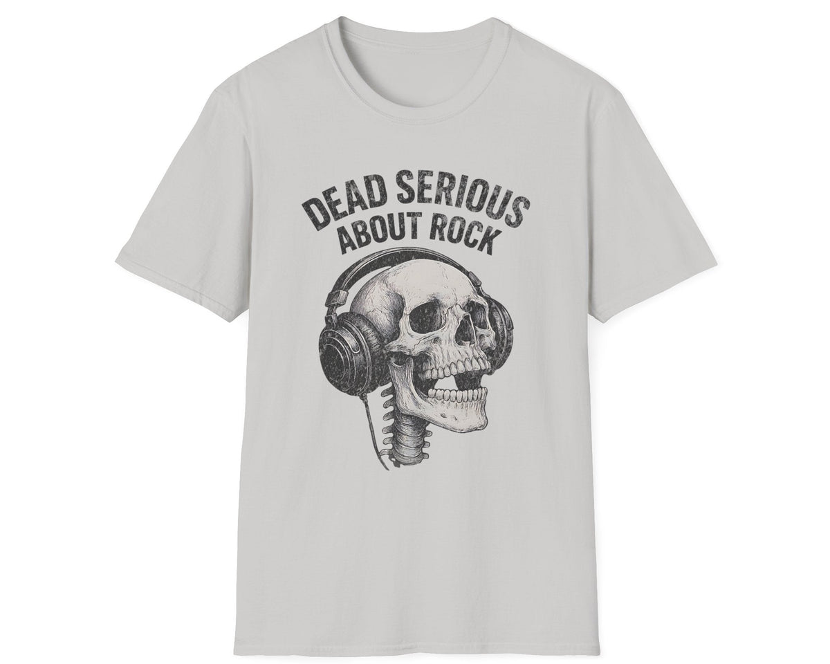 Serious Rock Skull Tee - Gildan Softstyle