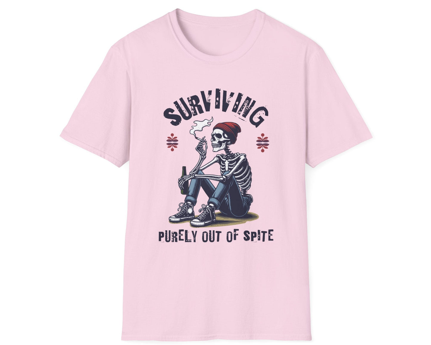 Spite Survivor Skeleton Tee - Gildan Softstyle