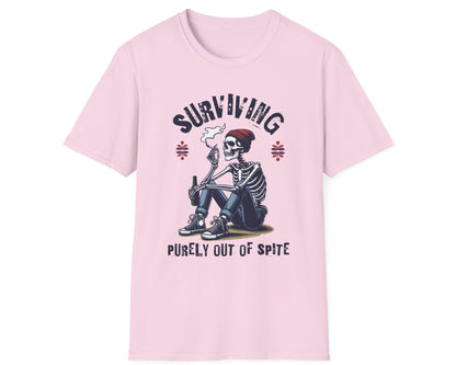 Spite Survivor Skeleton Tee - Gildan Softstyle