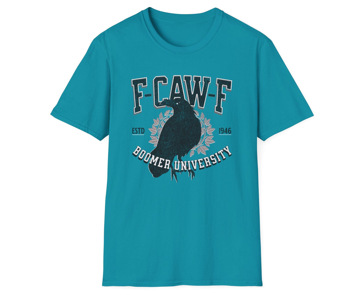 F-Caw-F Gen X University Crow Tee - Gildan Softstyle