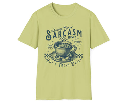 Steaming Sarcasm Cup Tee - Gildan Softstyle