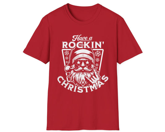 Rockin' Santa Tee - Gildan Softstyle