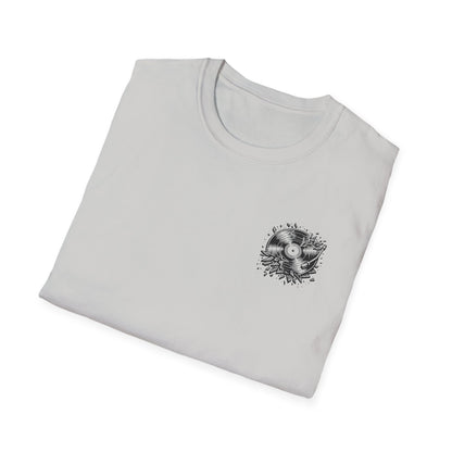 Raised on Good Music & Bad Decisions Tee | Back + Pocket Graphic | Gildan Softstyle