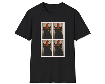 Black Cat Photobooth Tee - Gildan Softstyle