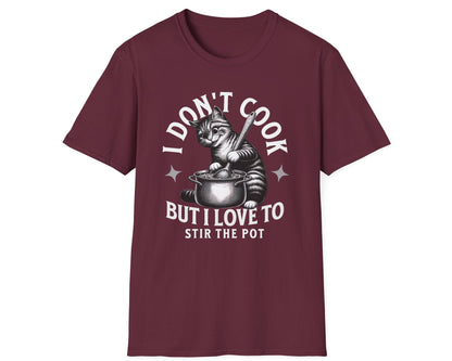 Stir the Pot Tabby Cat Tee - Gildan Softstyle