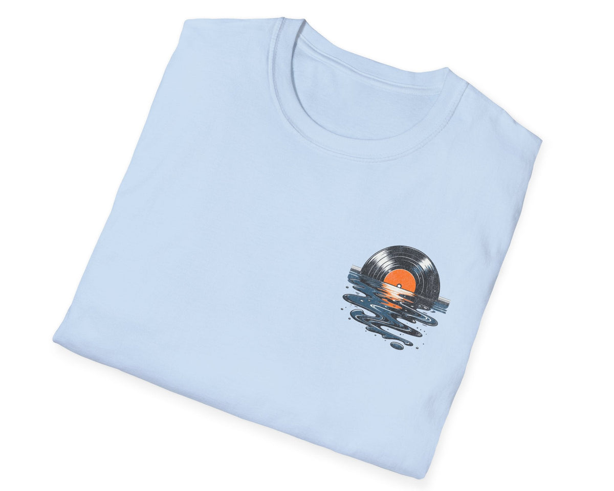 Needle Drop Melt Tee - Back + Pocket-style Design - Gildan Softstyle
