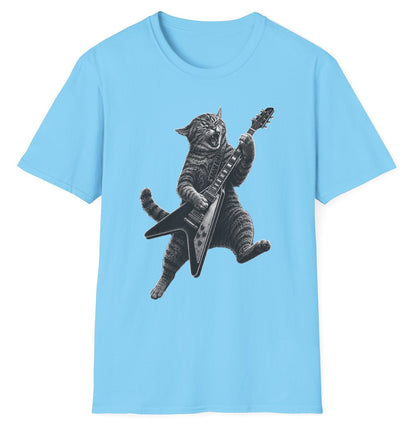Rock Cat V Guitarist - Gildan Softstyle
