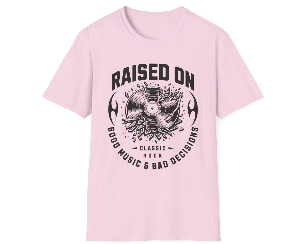 Good Music & Bad Decisions Tee - Front Graphic - Gildan Softstyle