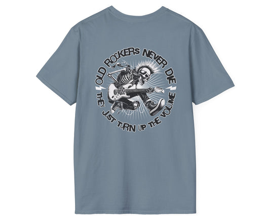 Rock Volume Tee - Back + Pocket-style Design - Gildan Softstyle