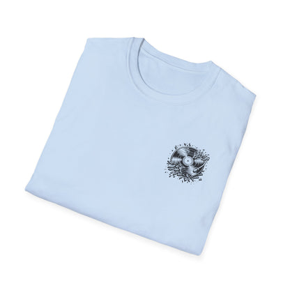 Raised on Good Music & Bad Decisions Tee | Back + Pocket Graphic | Gildan Softstyle