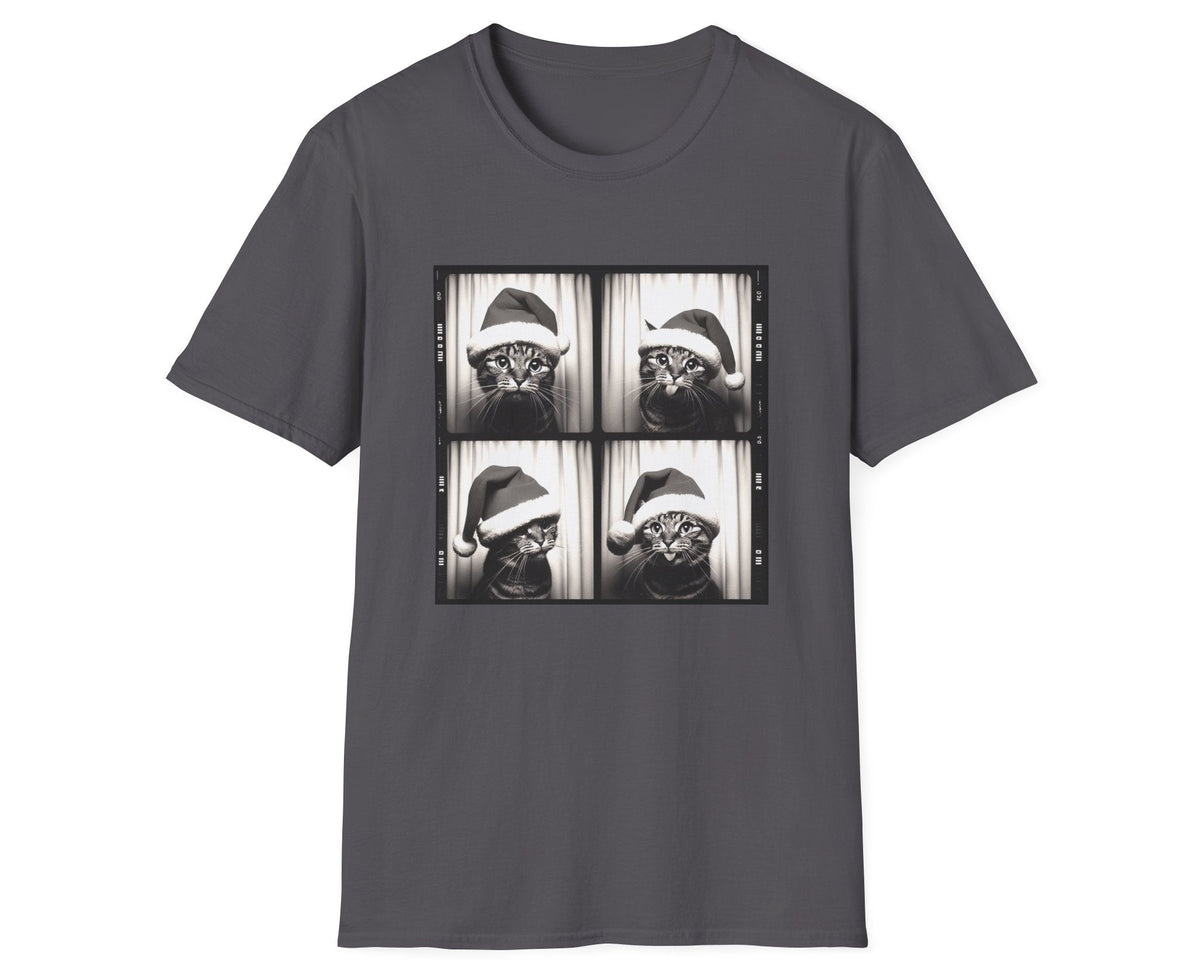 Christmas Cat Photobooth Tee - Gildan Softstyle