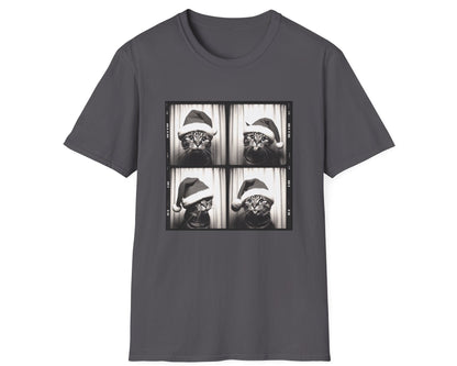 Christmas Cat Photobooth Tee - Gildan Softstyle