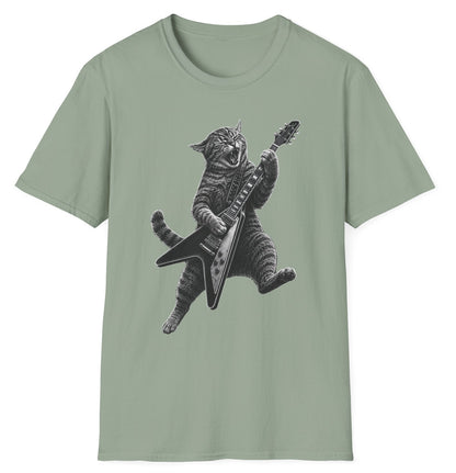 Rock Cat V Guitarist - Gildan Softstyle