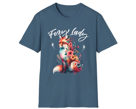 Foxy Lady Watercolor Tee - Gildan Softstyle
