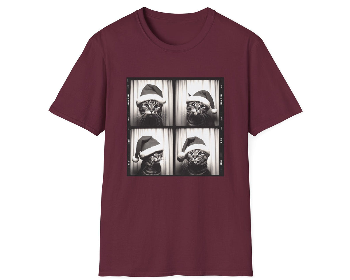 Christmas Cat Photobooth Tee - Gildan Softstyle