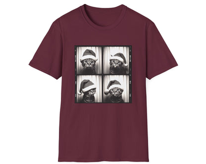 Christmas Cat Photobooth Tee - Gildan Softstyle