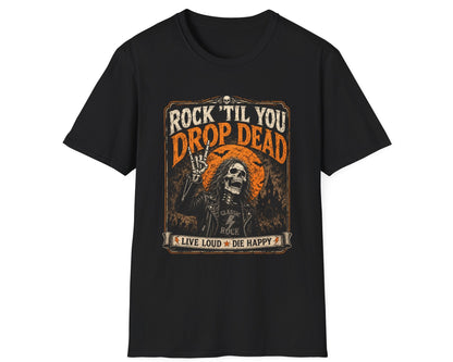 Rock Drop Halloween Tee - Gildan Softstyle