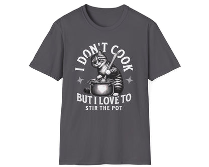 Stir the Pot Tabby Cat Tee - Gildan Softstyle