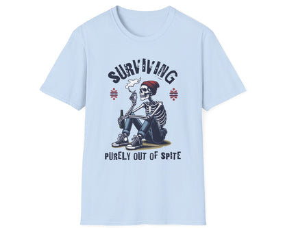 Spite Survivor Skeleton Tee - Gildan Softstyle