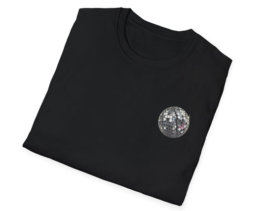Death Before Disco Tee - Back + Pocket-style Design - Gildan Softstyle