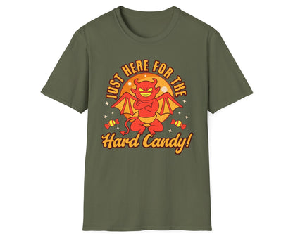 Just Here for Hard Candy Tee - Gildan Softstyle