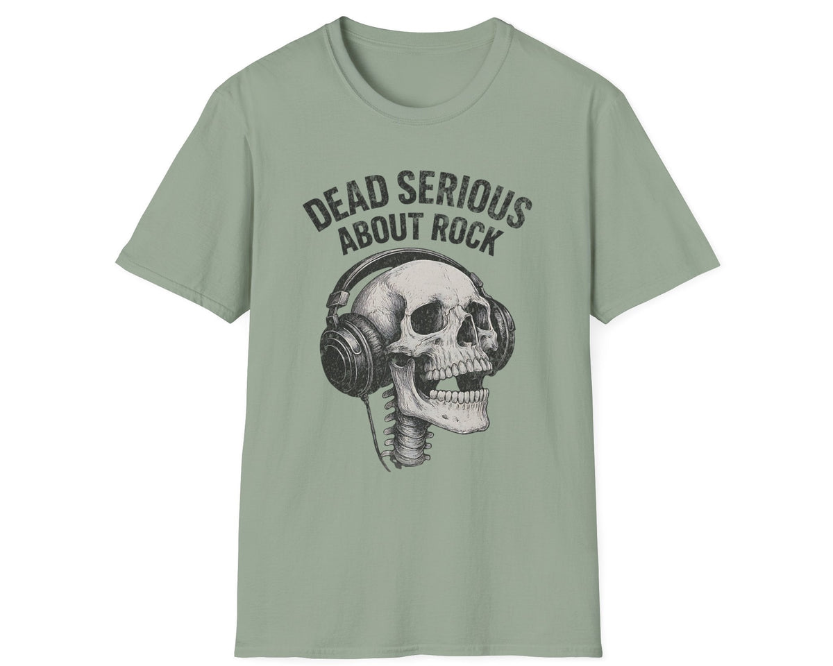 Serious Rock Skull Tee - Gildan Softstyle