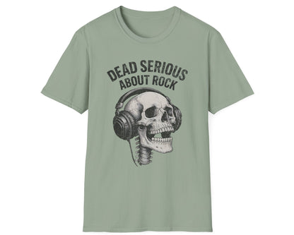 Serious Rock Skull Tee - Gildan Softstyle