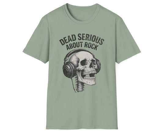 Serious Rock Skull Tee - Gildan Softstyle