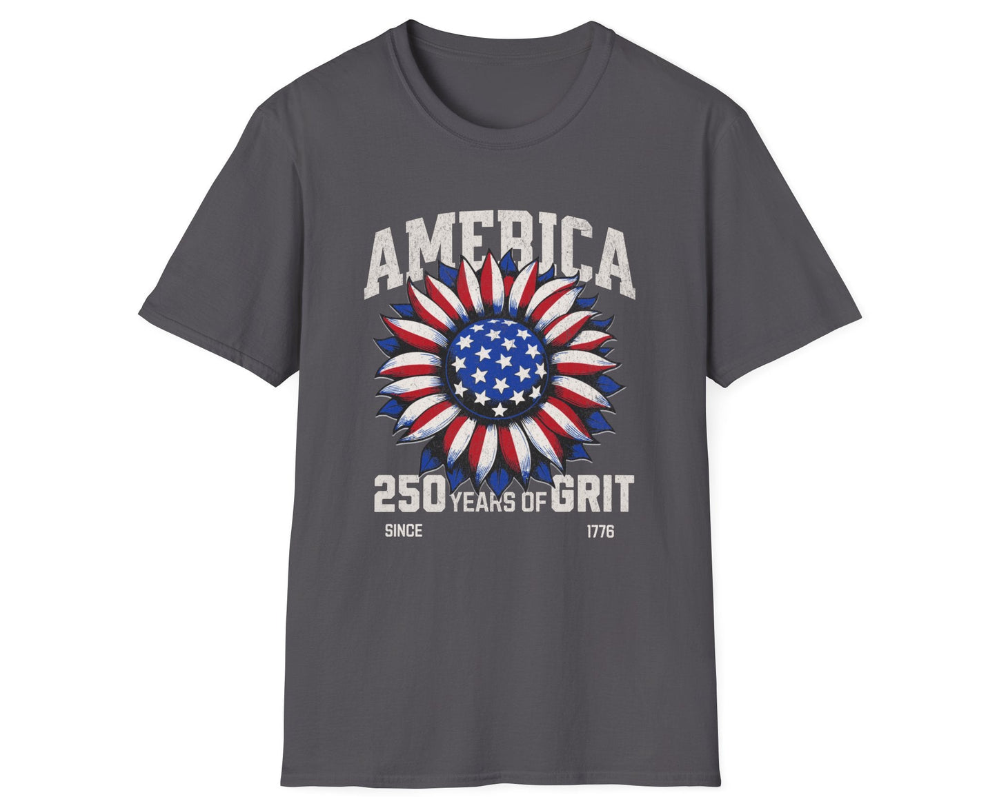 American Grit Sunflower Tee - Gildan Softstyle