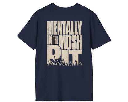 Mental Mosh Pit Tee - Back + Pocket-style Design - Gildan Softstyle