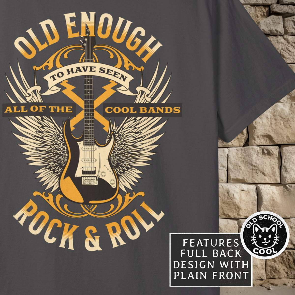 Old Enough Classic Rock Tee