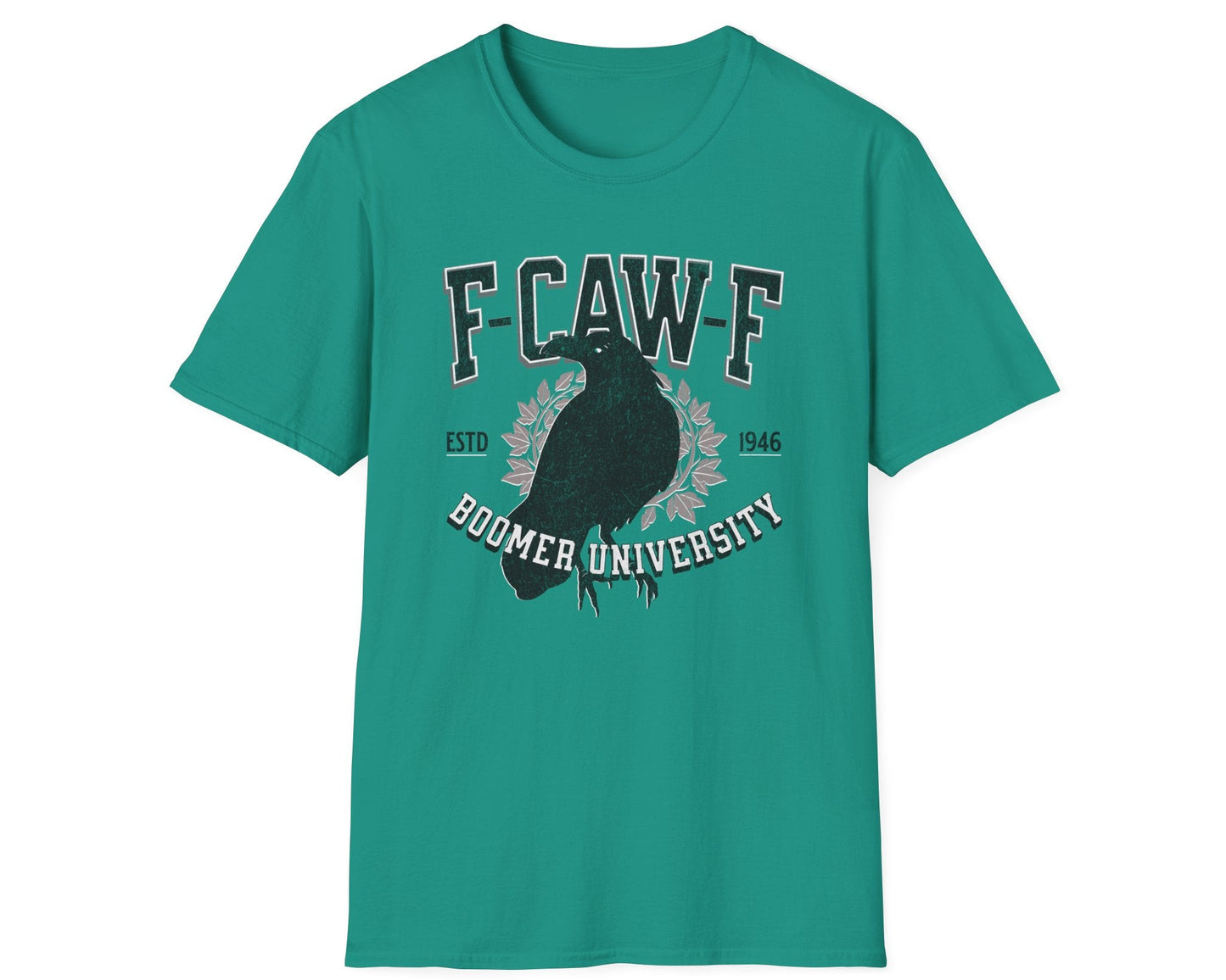 F-Caw-F Gen X University Crow Tee - Gildan Softstyle